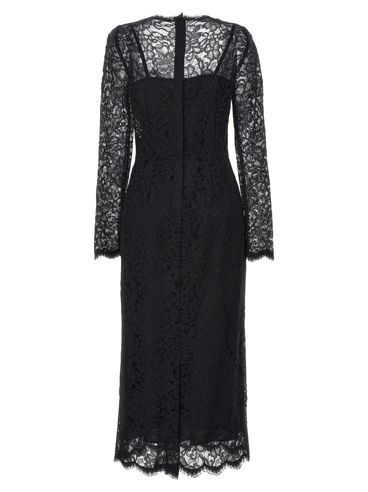 Dolce & Gabbana Schwarzes Polyamid-Freizeitkleid