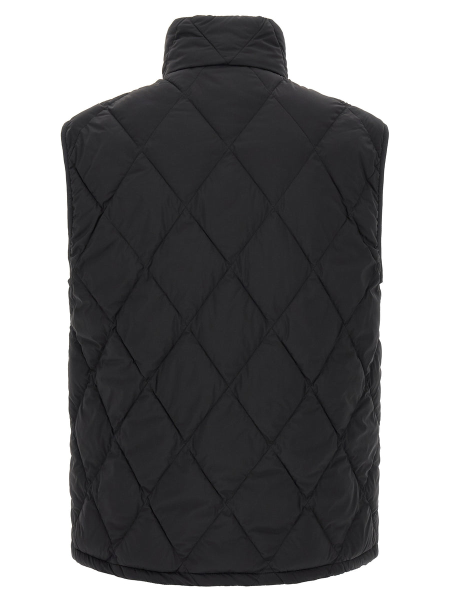Burberry Schwarze ärmellose Jacke aus Polyamid