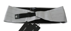 Dolce & Gabbana Grauer Herren-Taillengürtel 100% Seide Kummerbund