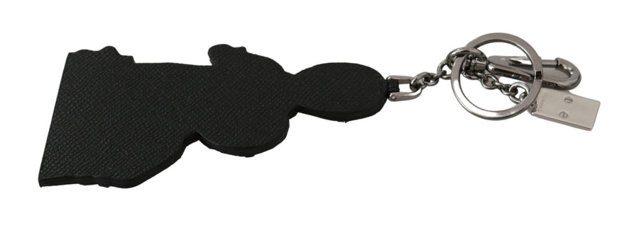 Dolce & Gabbana Leather Domenico Stefano #DGFAMILY Logo Keyring