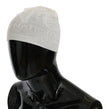 Costume National Beanie Weiß Wollmischung Markenmütze