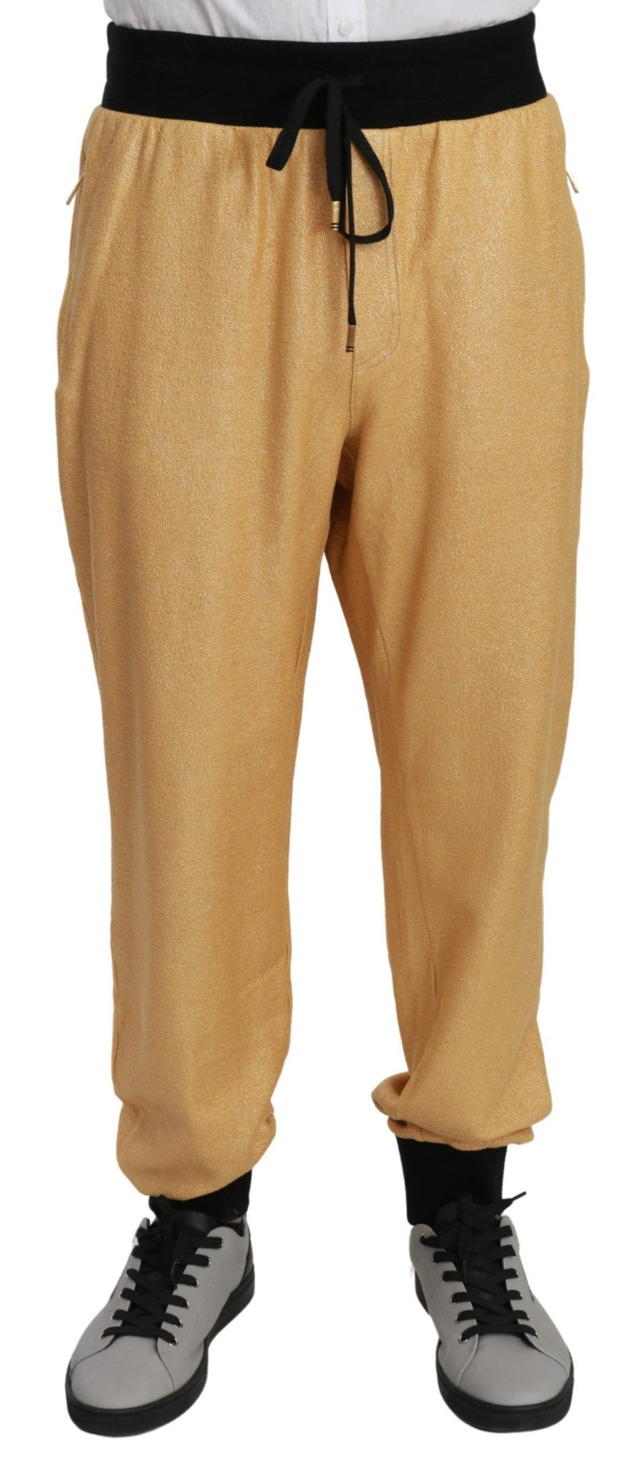 Dolce & Gabbana Gold Year of the Pig Cotton Men's Trousers