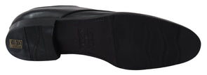 Dolce & Gabbana Schwarze SARTORIA Handgefertigte Lederschuhe