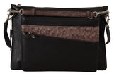 Dolce & Gabbana Schwarze Exotenleder Schultertasche Alta Sartoria