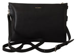 Dolce & Gabbana Schwarze Exotenleder Schultertasche Alta Sartoria