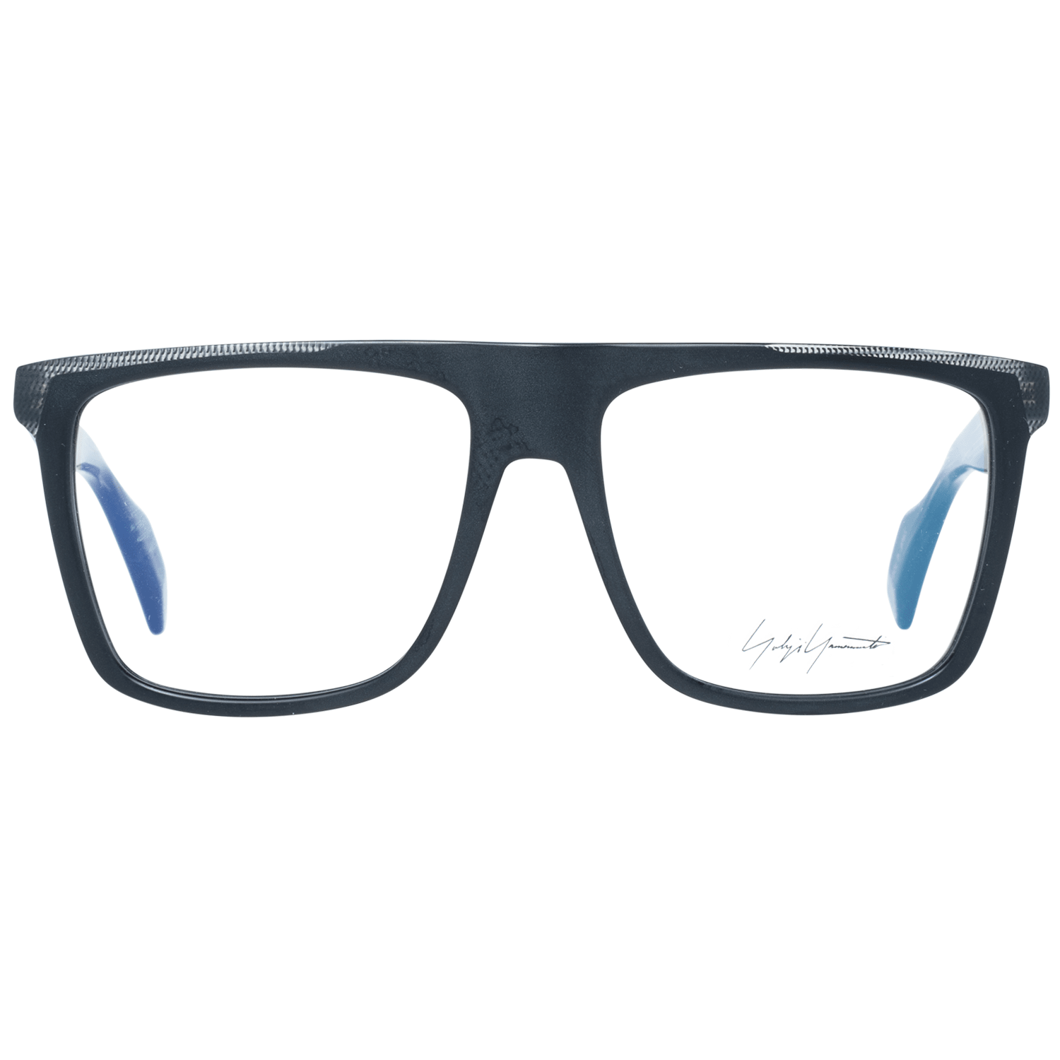Yohji Yamamoto Schwarze Kunststoffbrille (Fassung)