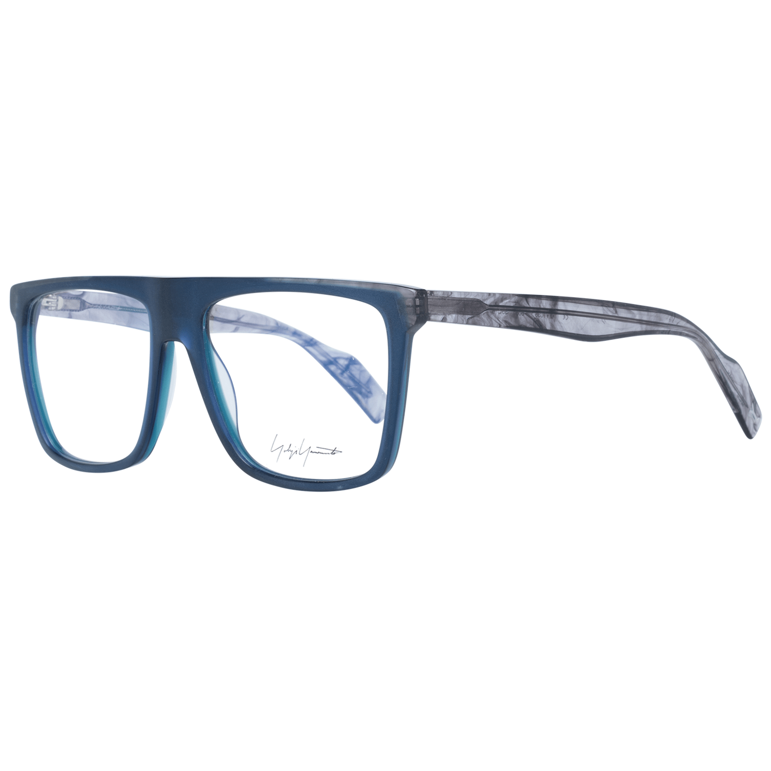 Yohji Yamamoto Blaue Kunststoffbrille (Fassung)