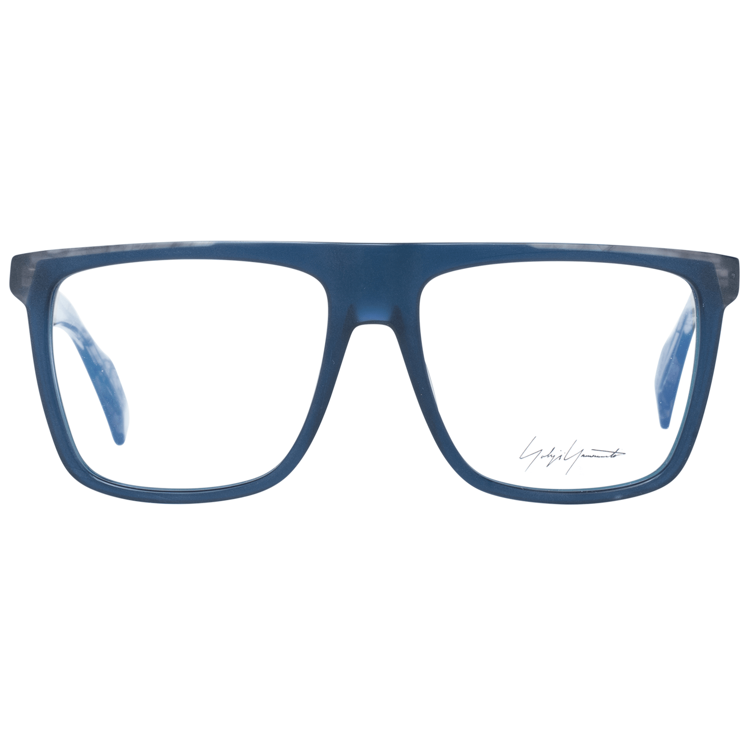 Yohji Yamamoto Blaue Kunststoffbrille (Fassung)