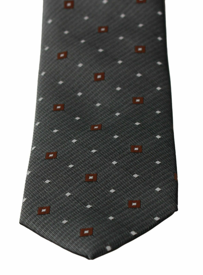 Dolce & Gabbana Grey Patterned Classic Slim Men's Tie