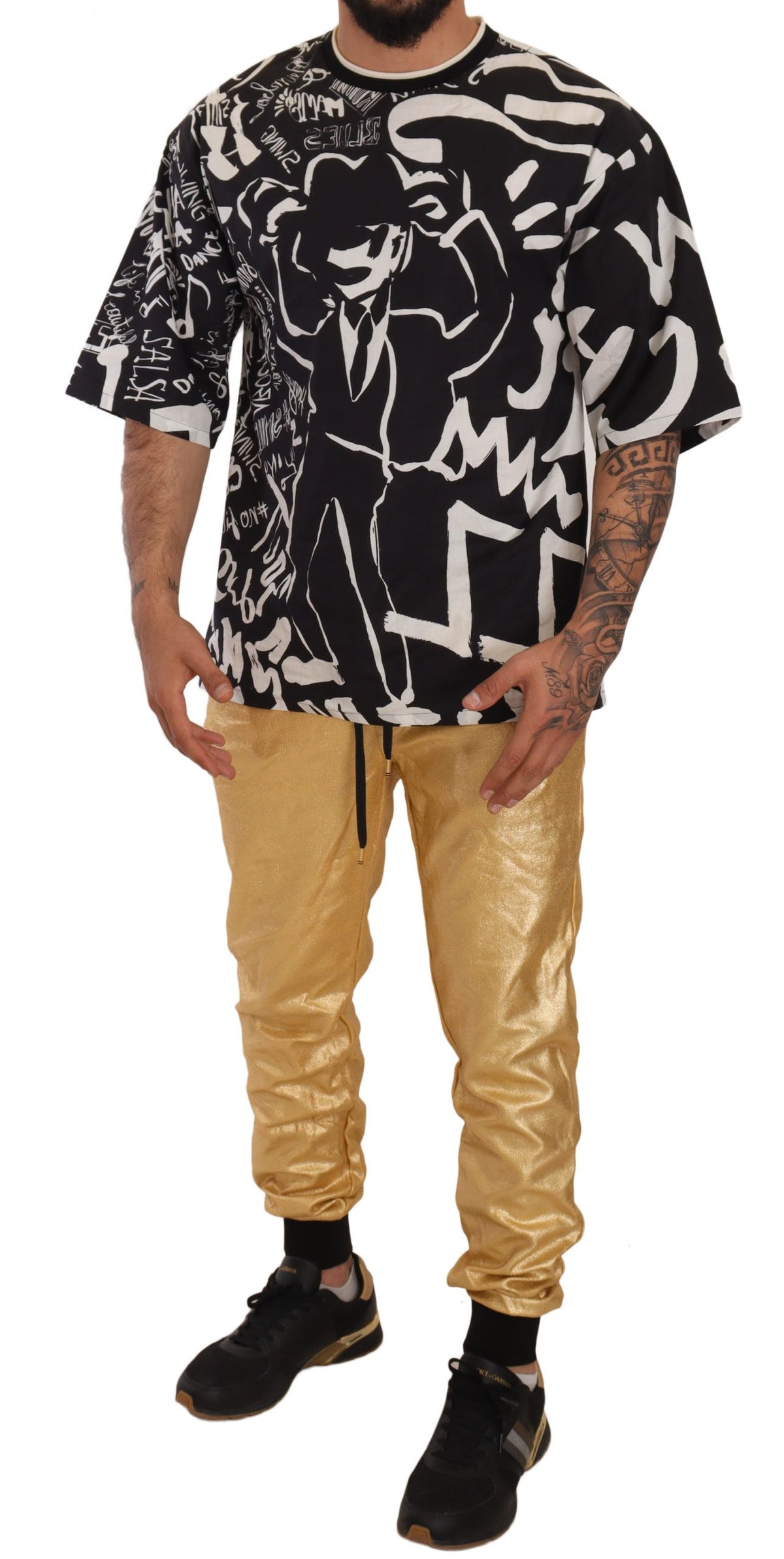 Dolce & Gabbana Year of the Golden Pig Cotton Trousers