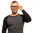 Yohji Yamamoto Schwarze Kunststoffbrille (Fassung)