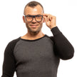 Yohji Yamamoto Blaue Kunststoffbrille (Fassung)