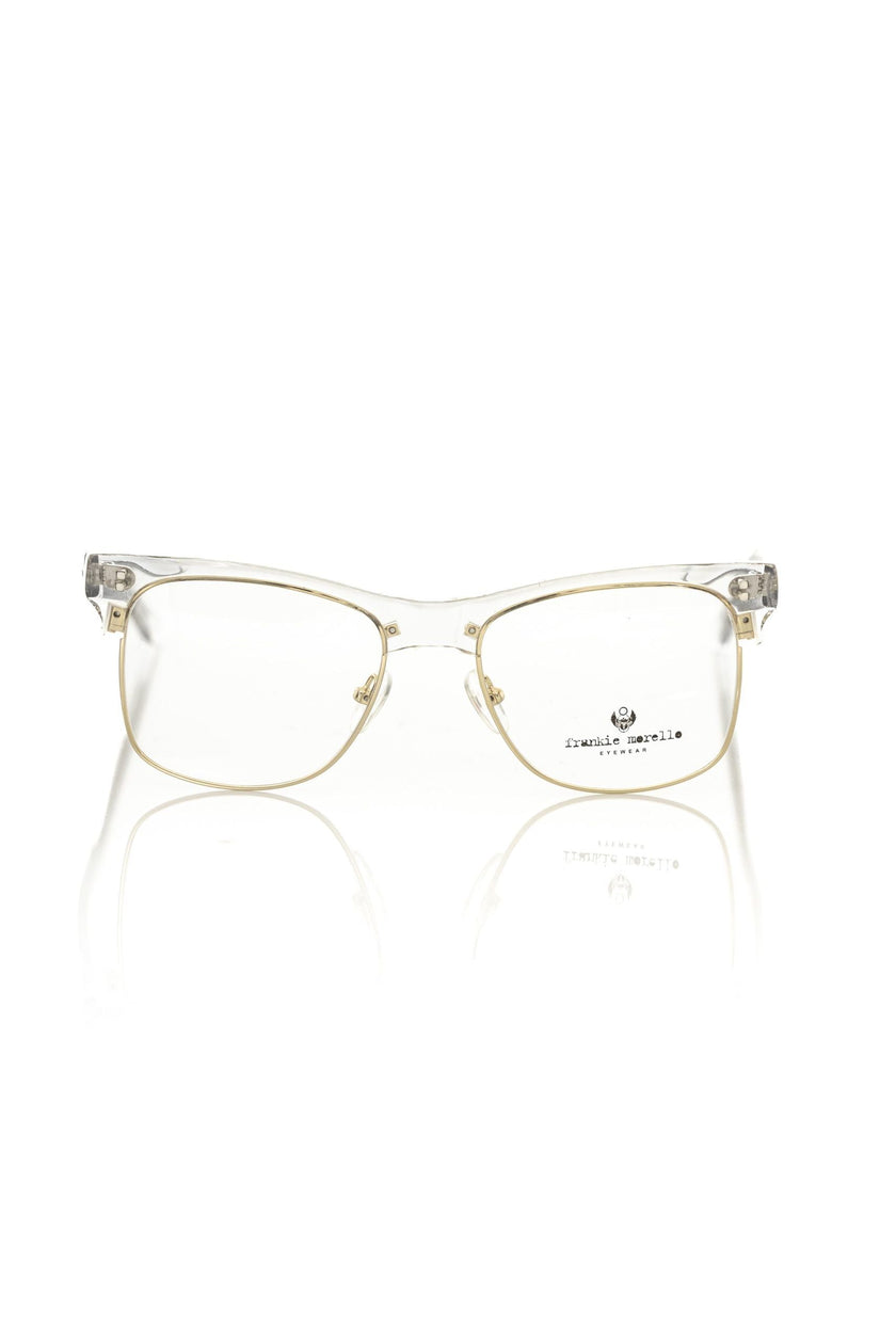 Frankie Morello goldene Metallfaser-Brille Herren Clubmaster-Design goldene Metallfassung italienische Luxusbrille