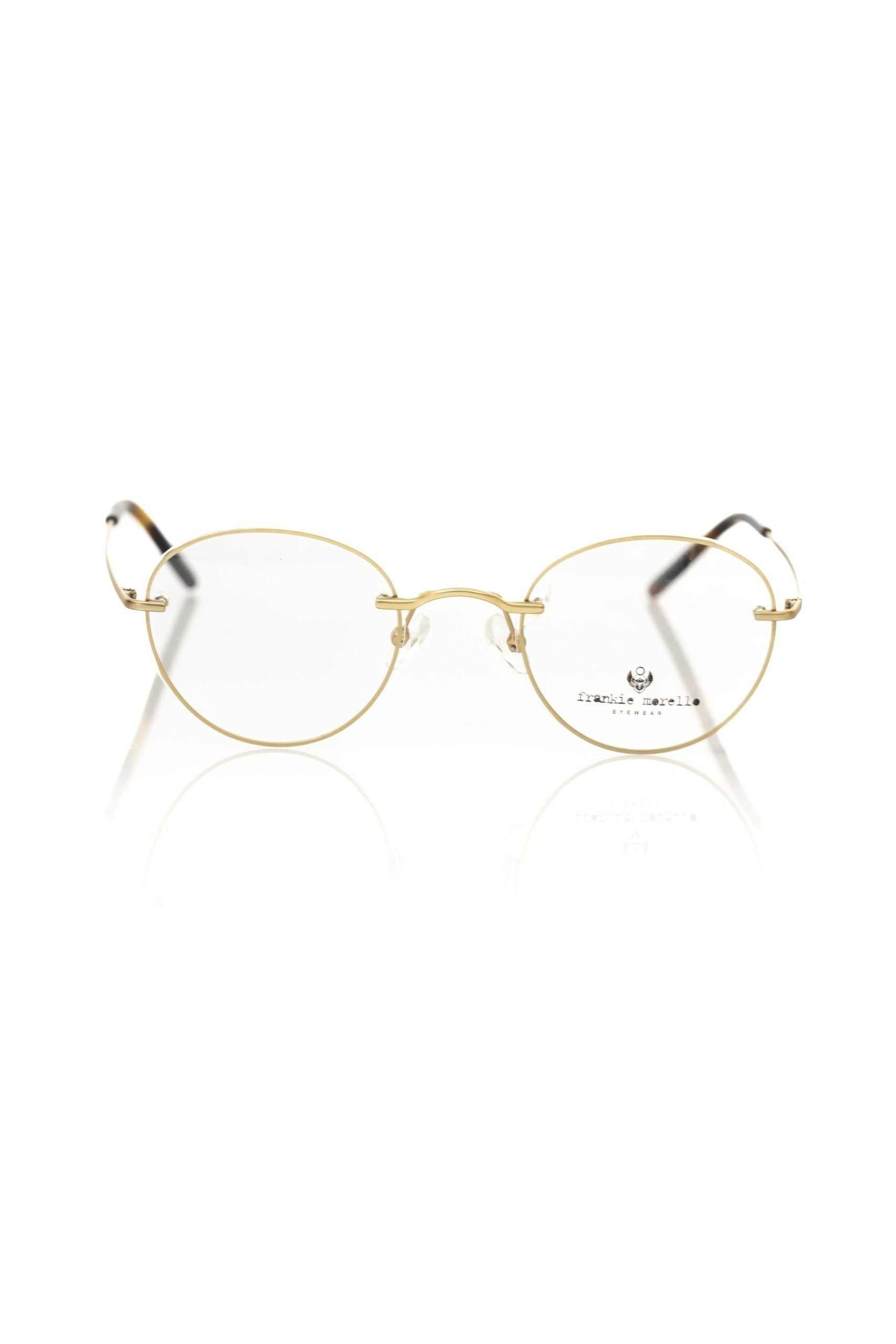 Frankie Morello goldene Metallbrille für Herren im italienischen Design