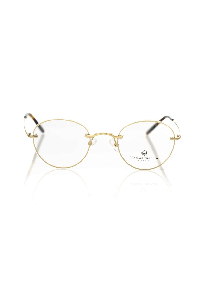 Frankie Morello goldene Metallbrille für Herren im italienischen Design