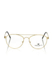 Frankie Morello goldene Herren-Pilotenbrille mit Metallrahmen in mattem Gold, italienisches Design