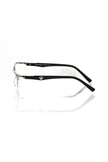 Frankie Morello Schwarze Herrenbrille aus Metall