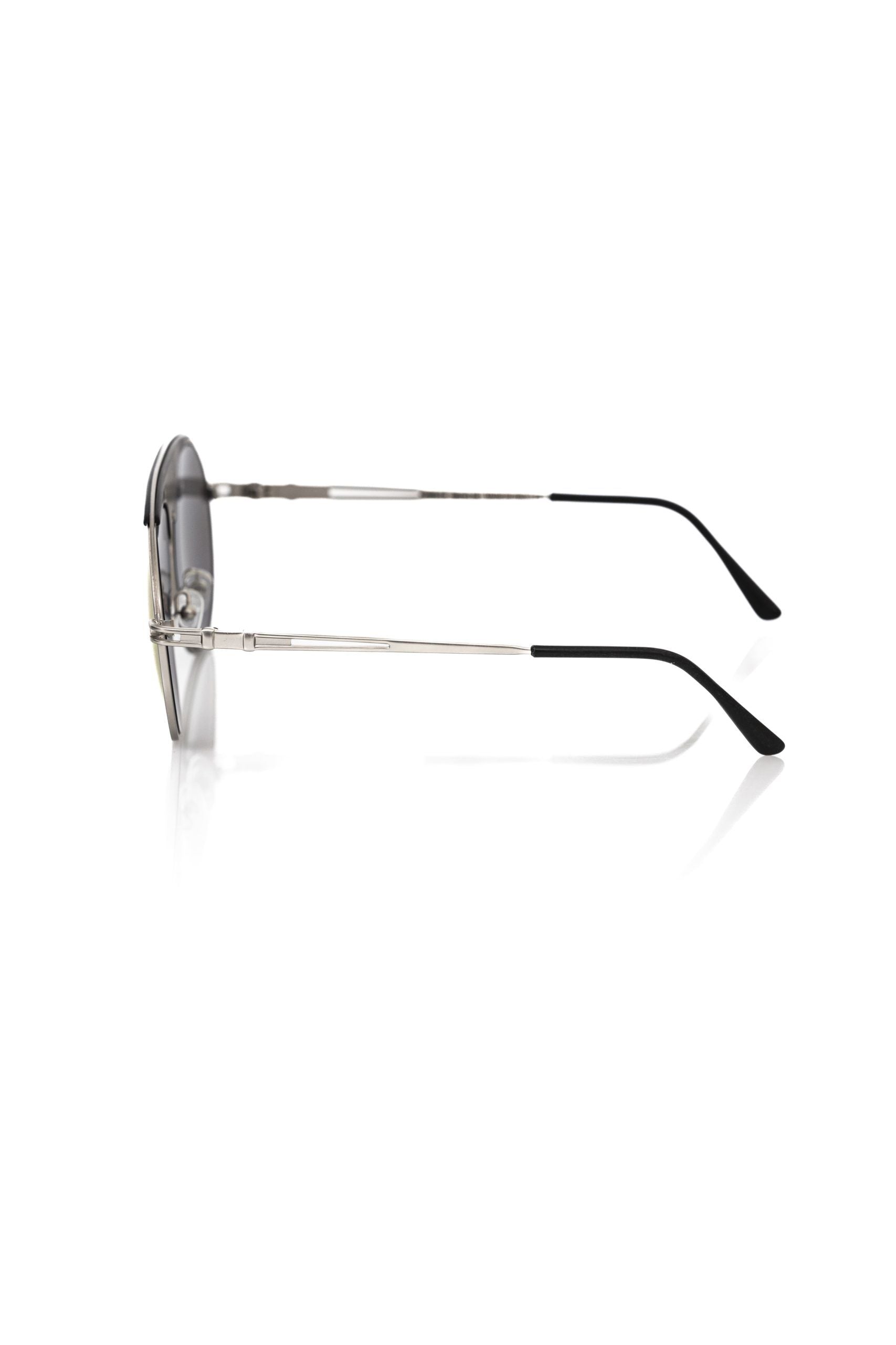 Frankie Morello Multicolor-Metallic-Faser-Sonnenbrille für Herren