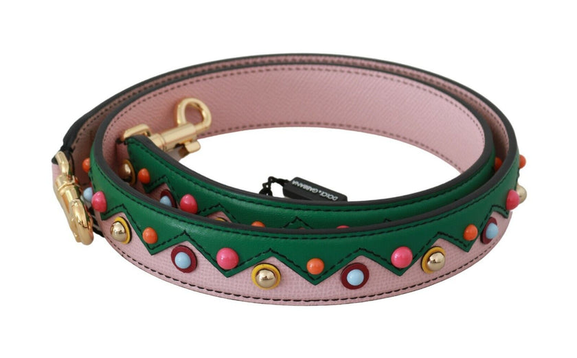 Dolce & Gabbana Schulterriemen Leder Rosa Handtasche Accessoire