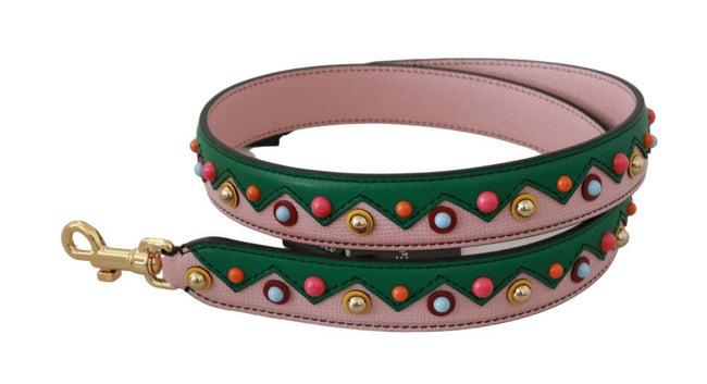 Dolce & Gabbana Schulterriemen Leder Rosa Handtasche Accessoire