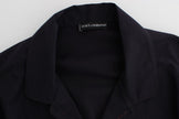 Dolce & Gabbana Lila gestreiftes Pyjama-Lounge-Shirt aus Baumwolle