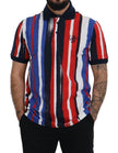 Dolce & Gabbana Mehrfarbiges Baumwoll-Polo-T-Shirt