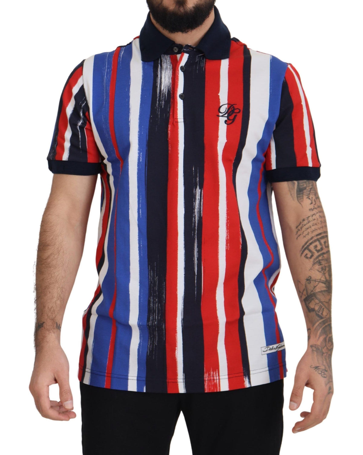 Dolce & Gabbana Multicolor Cotton Polo T-Shirt