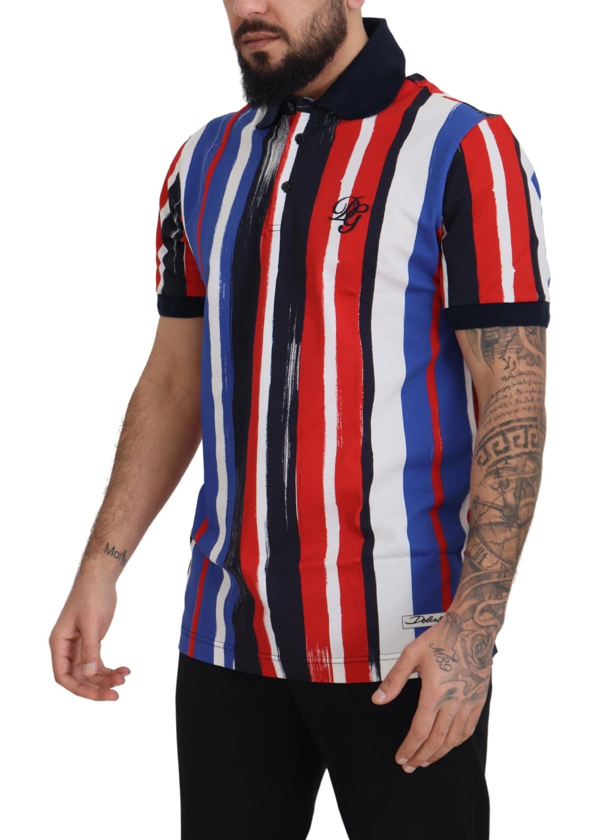 Dolce & Gabbana Multicolor Cotton Polo T-Shirt
