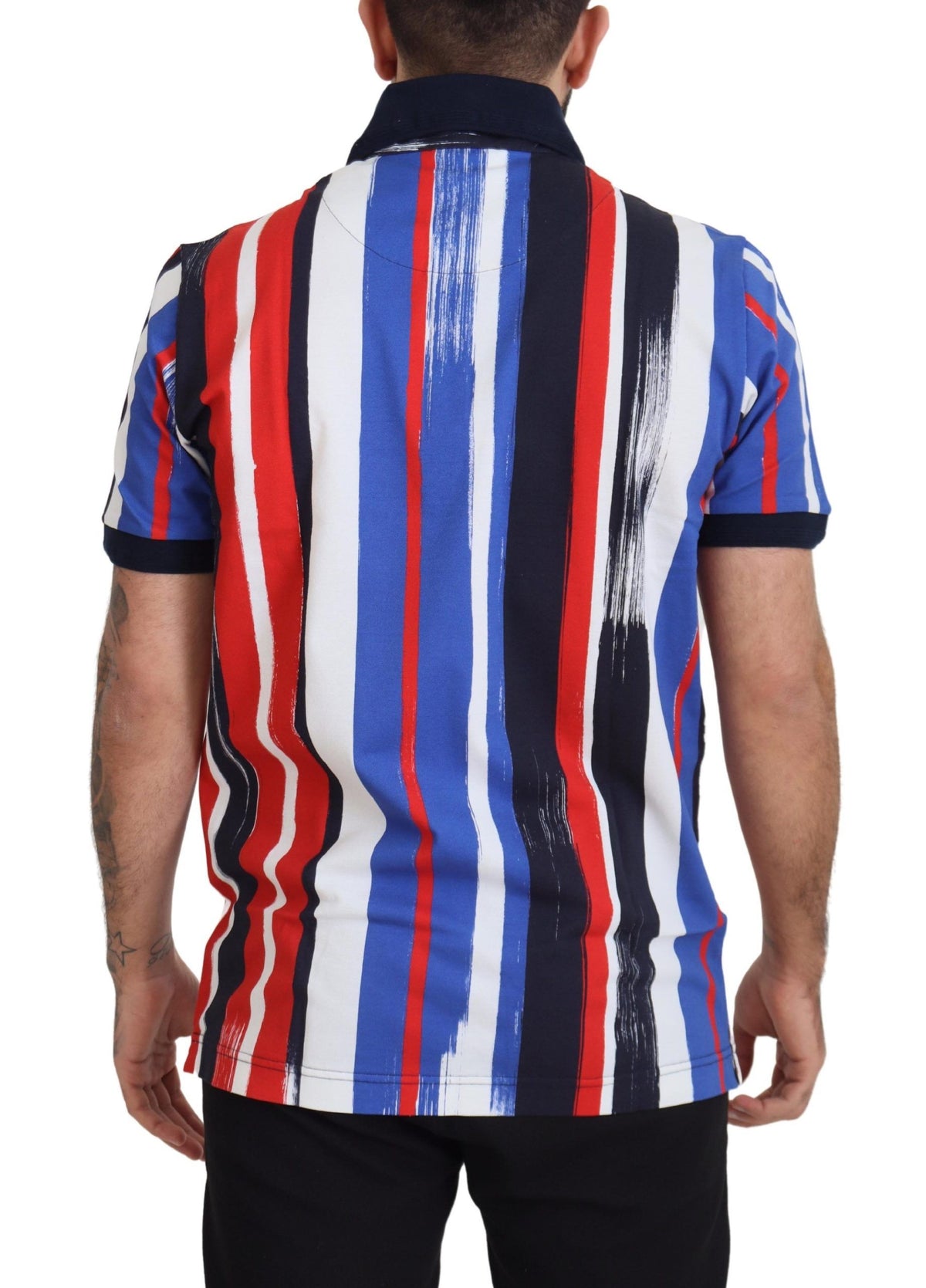 Dolce & Gabbana Multicolor Cotton Polo T-Shirt