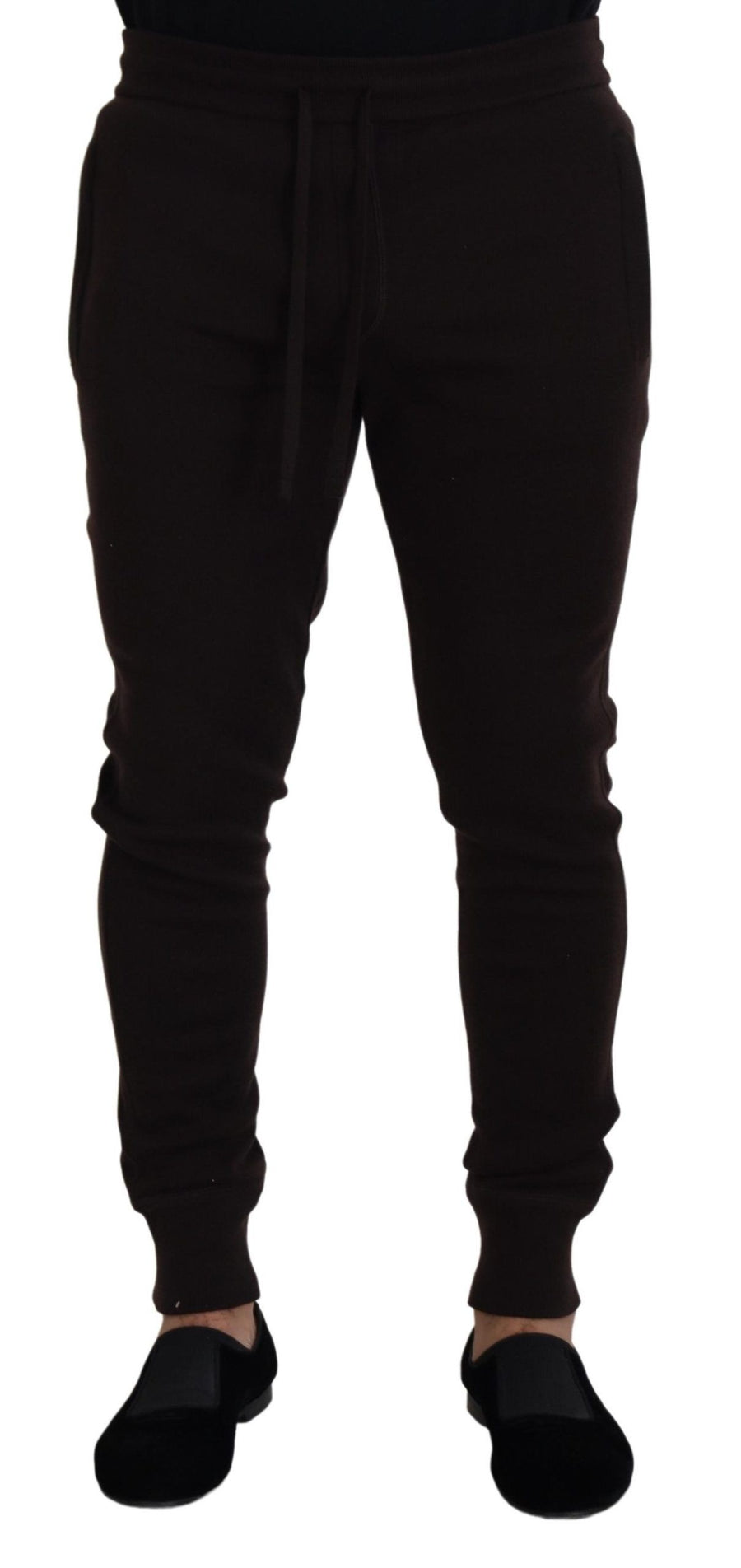 Dolce & Gabbana Brown Cashmere Trousers Drawstring Harem Pants
