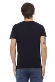 Trussardi Action Black V-Neck Cotton T-Shirt for Men