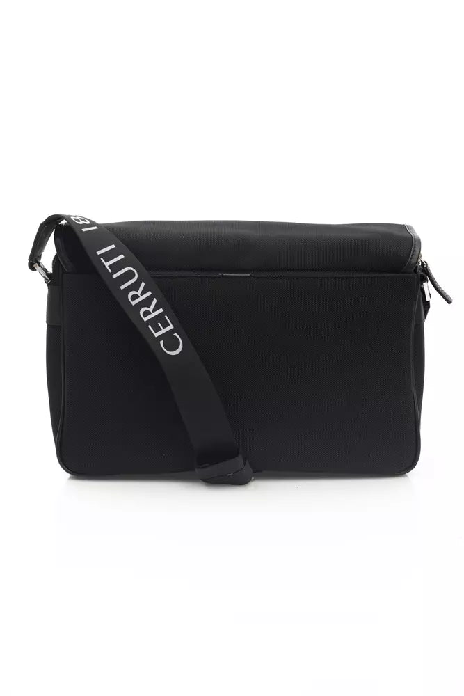 Cerruti 1881 Schwarze Nylon-Umhängetasche für Damen