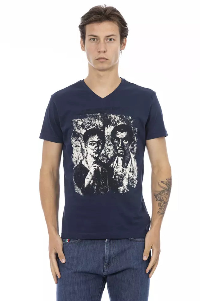 Trussardi Action Herren T-Shirt Baumwolle Blau