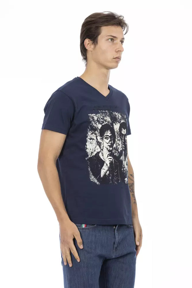 Trussardi Action Herren T-Shirt Baumwolle Blau