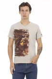 Trussardi Action Herren Baumwoll-T-Shirt Beige