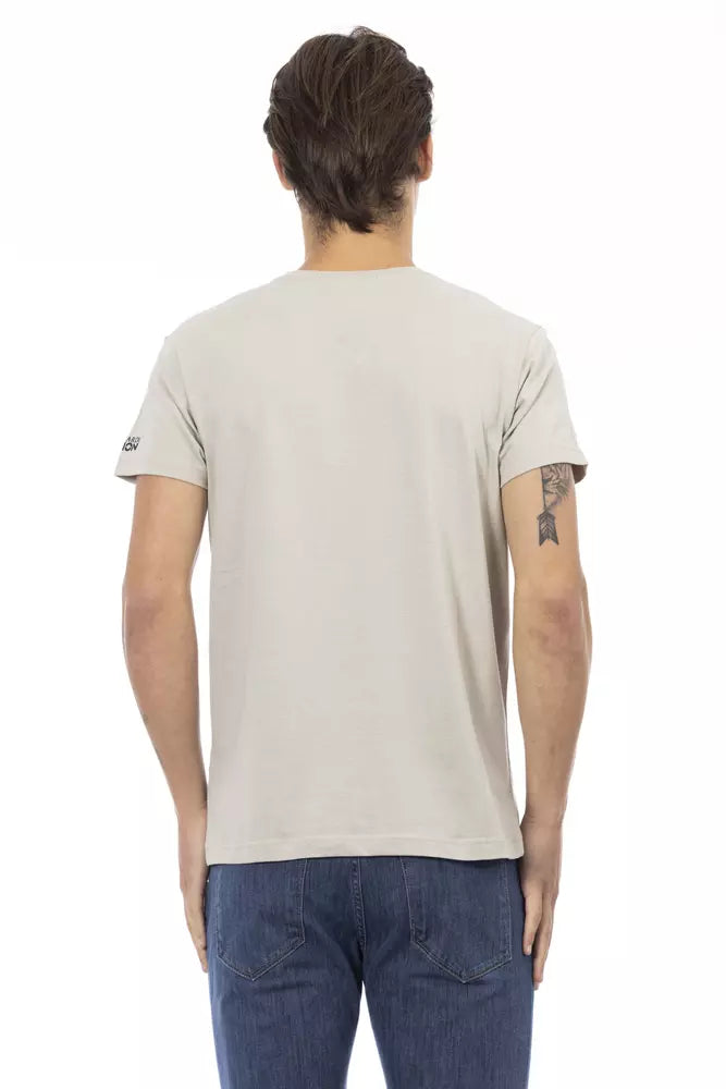 Trussardi Action Herren Baumwoll-T-Shirt Beige