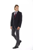 Uominitaliani Schwarzer Wollblazer für Herren
