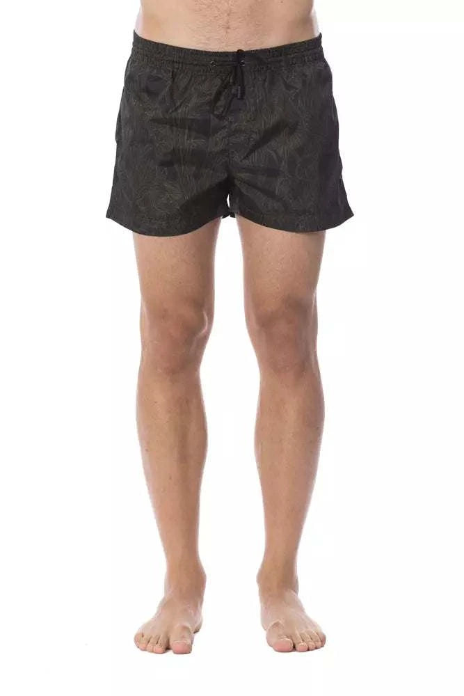 Men's Roberto Cavalli Sport Polyester Swimwear in an Army Look