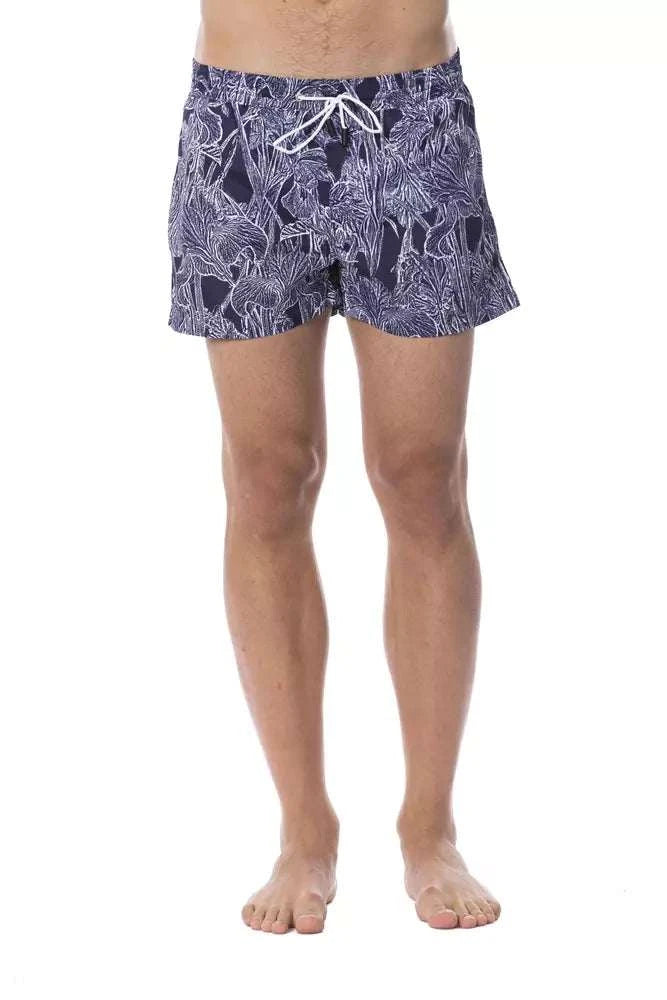 Roberto Cavalli Sport Men's Blue Polyester Swim Shorts