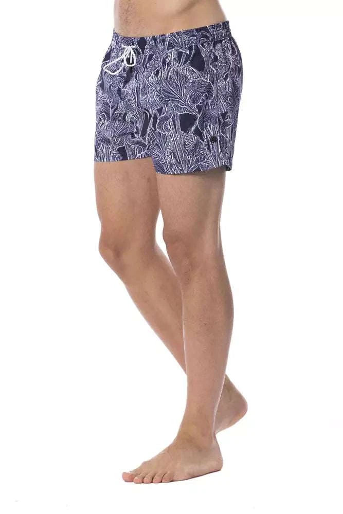 Roberto Cavalli Sport Men's Blue Polyester Swim Shorts
