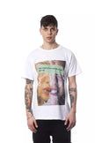 Nicolo Tonetto Herren-T-Shirt aus weißer Baumwolle