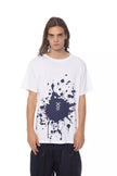Nicolo Tonetto Weißes Herren-T-Shirt aus Baumwolle