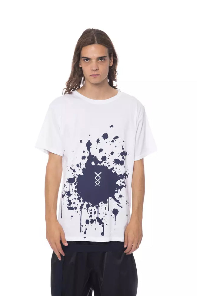 Nicolo Tonetto Weißes Herren-T-Shirt aus Baumwolle