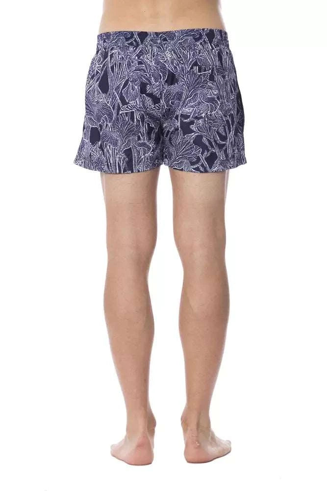 Roberto Cavalli Sport Men's Blue Polyester Swim Shorts