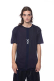 Nicolo Tonetto blaues Baumwoll-T-Shirt für Herren