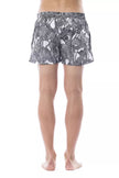 Roberto Cavalli Sport Men's Black Polyester Swim Trunks