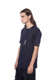 Nicolo Tonetto blaues Baumwoll-T-Shirt für Herren