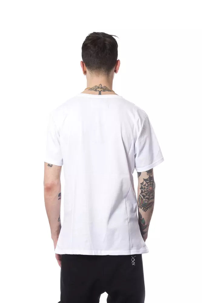 Nicolo Tonetto Herren-T-Shirt aus weißer Baumwolle