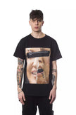 Nicolo Tonetto Herren T-Shirt aus schwarzer Baumwolle