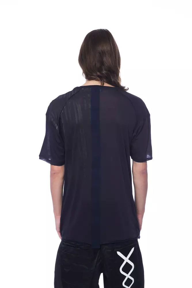 Nicolo Tonetto blaues Baumwoll-T-Shirt für Herren